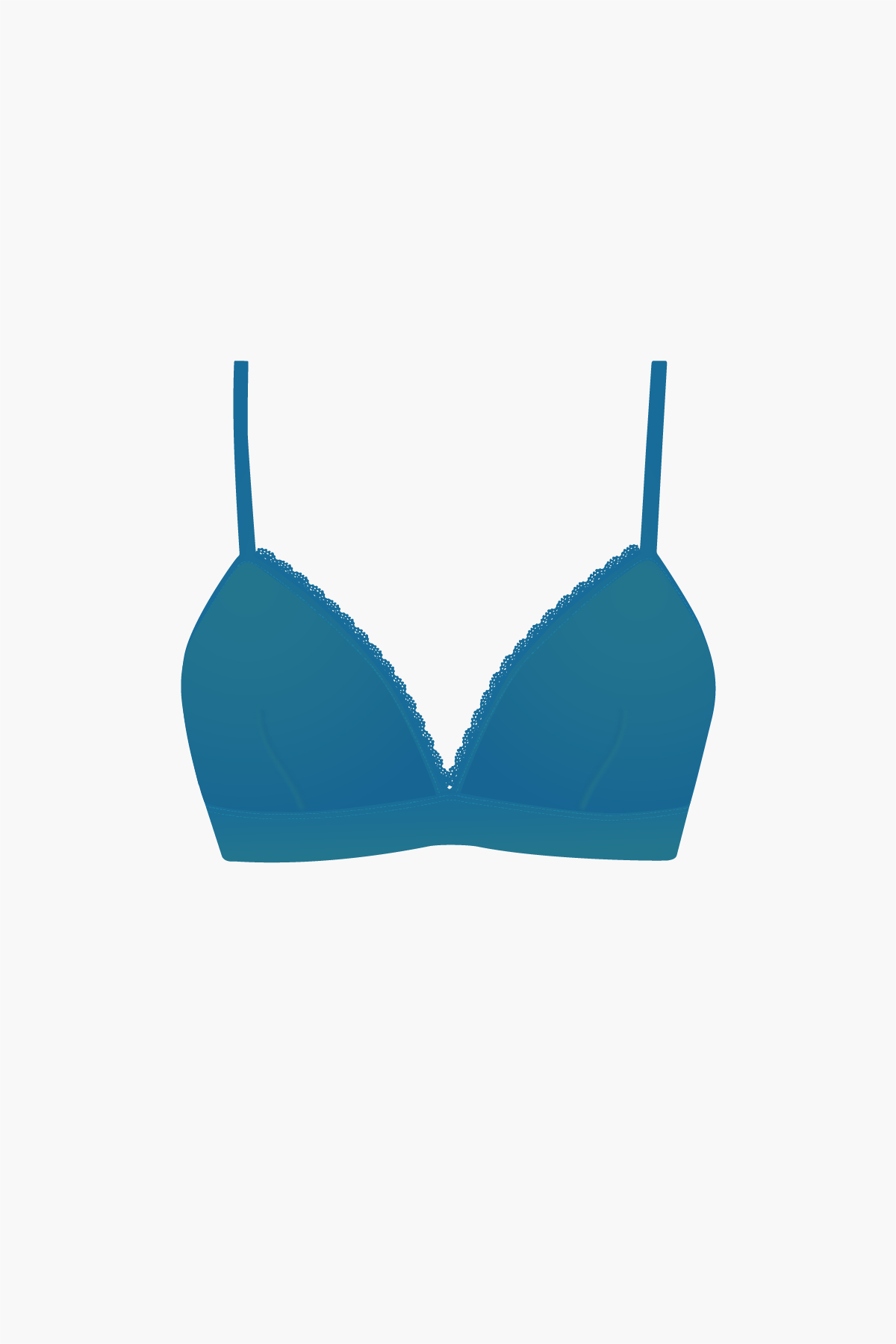 Soutien-gorge Triangle Callie Bleu Paon