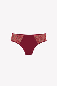 Culotte Absolu Rhéa Fleurs Bordeaux