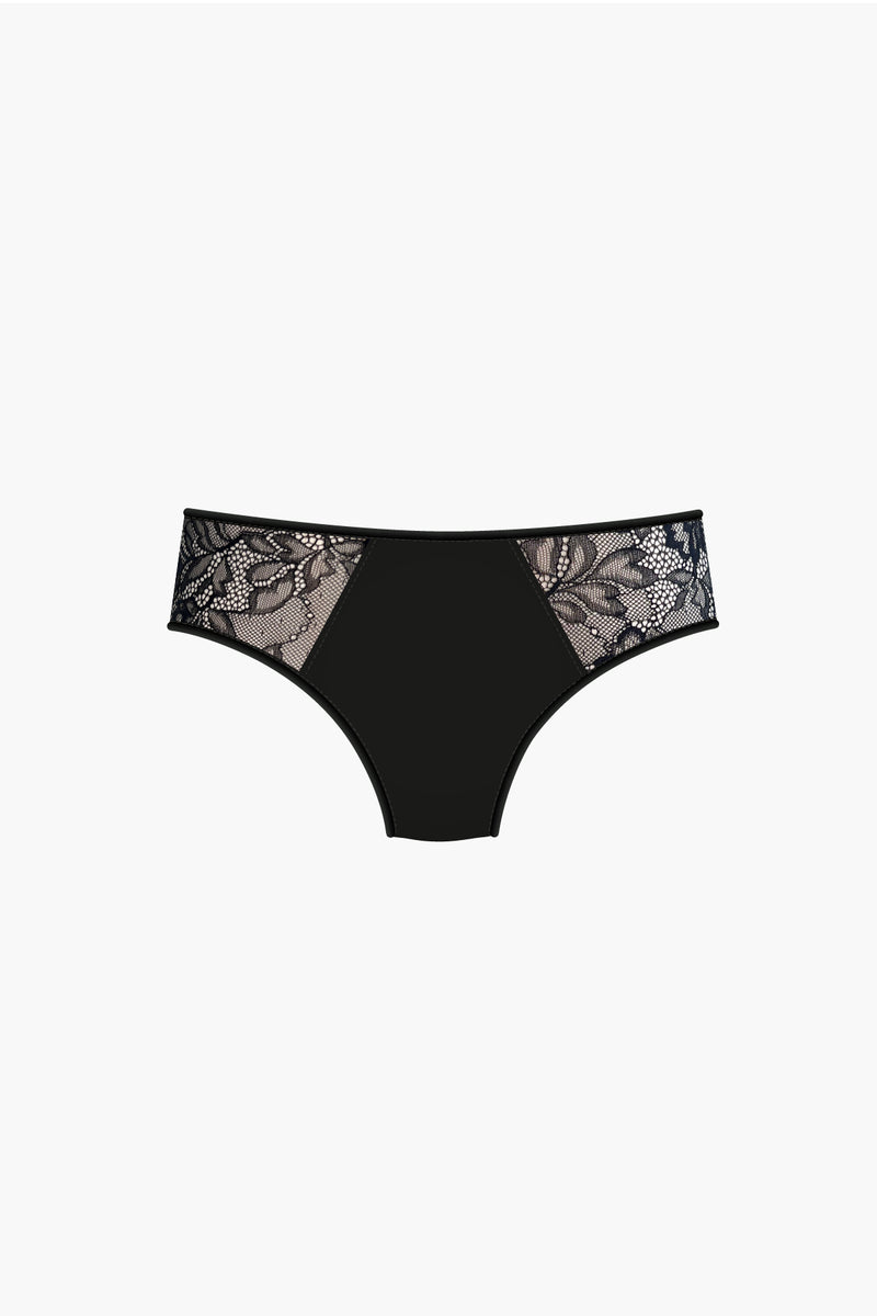 Culotte Absolu Rhéa Fleurs Noire