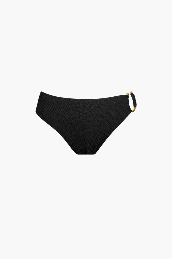 Culotte de Maillot de Bain Héméra Texturée Noir