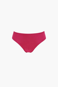 Culotte de Maillot de Bain Nérée Fuchsia Côtelé