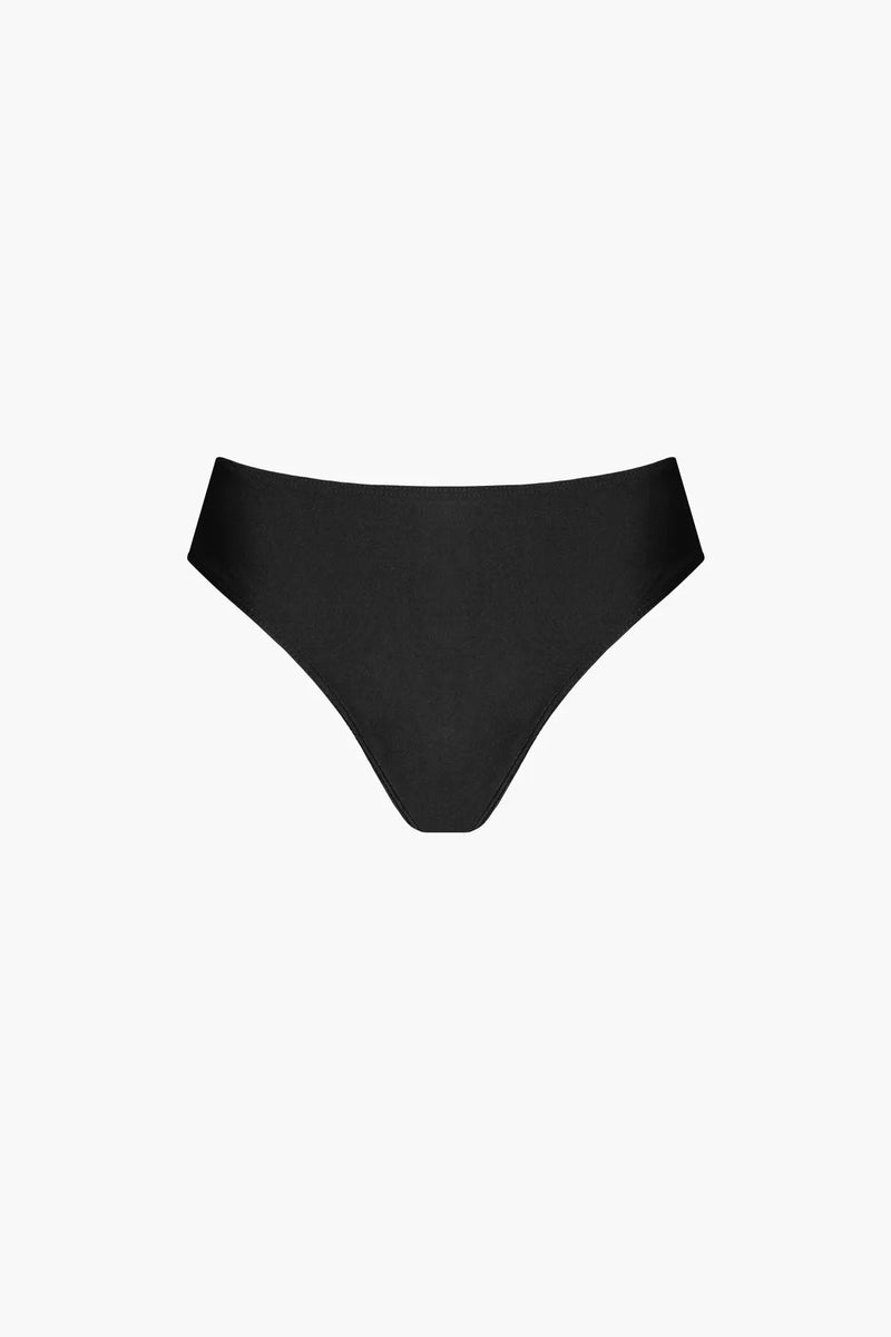 Culotte de Maillot de Bain Mi-Haute Nérée Noir