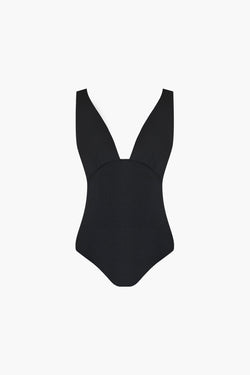 Maillot de Bain Swim Noir Côtelé